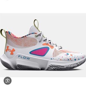 Under Armour Women's White Pink Blue Orange Performance Sneakers
